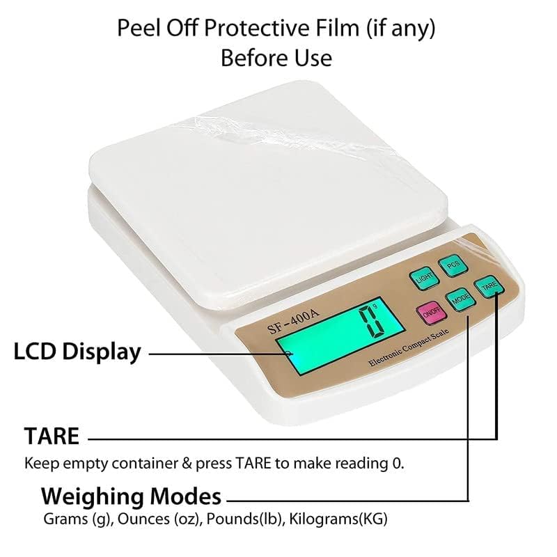 Portable Kitchen Weighing Scale With Back light